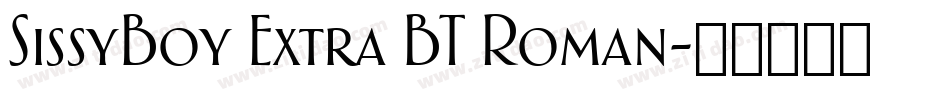 SissyBoy Extra BT Roman字体转换